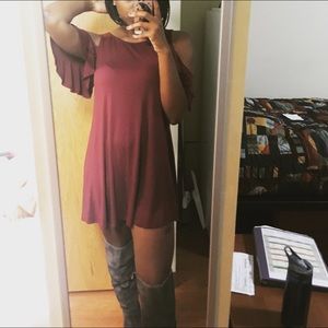 Francesca’s Cold Shoulder Dress